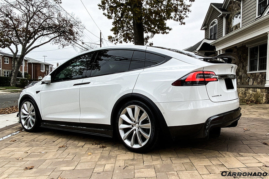 2016-2021 Tesla X SUV RZS Style Carbon Fiber Side Skirts