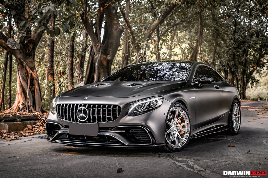2018-2021 Mercedes Benz C217 S63/S65 AMG Coupe BKSS Style Carbon Fiber Front Lip