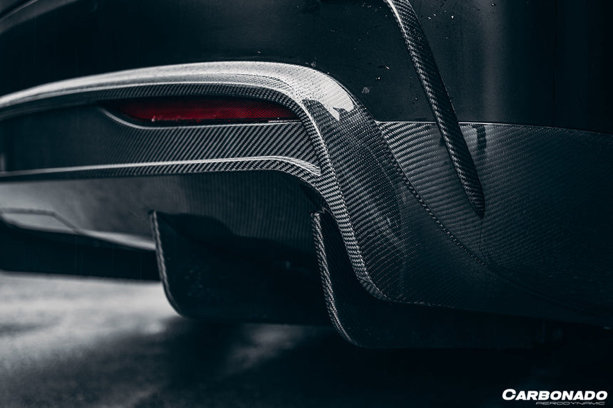 2016-2018 Tesla X SUV RZS Style Carbon Fiber Rear Diffuser