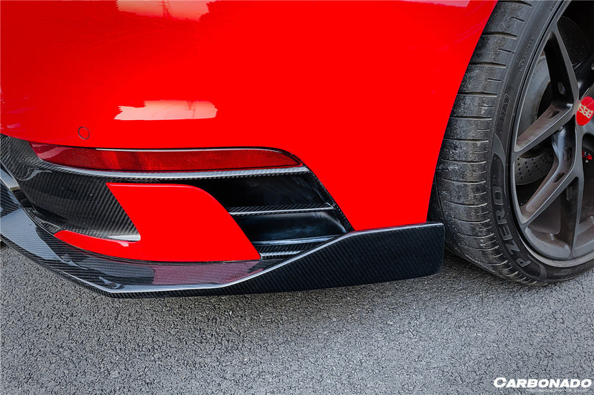 2019-2023 Porsche 911 992 Carrera/Targa Sport Design Bumper WP Style Dry Carbon Fiber Rear Lip