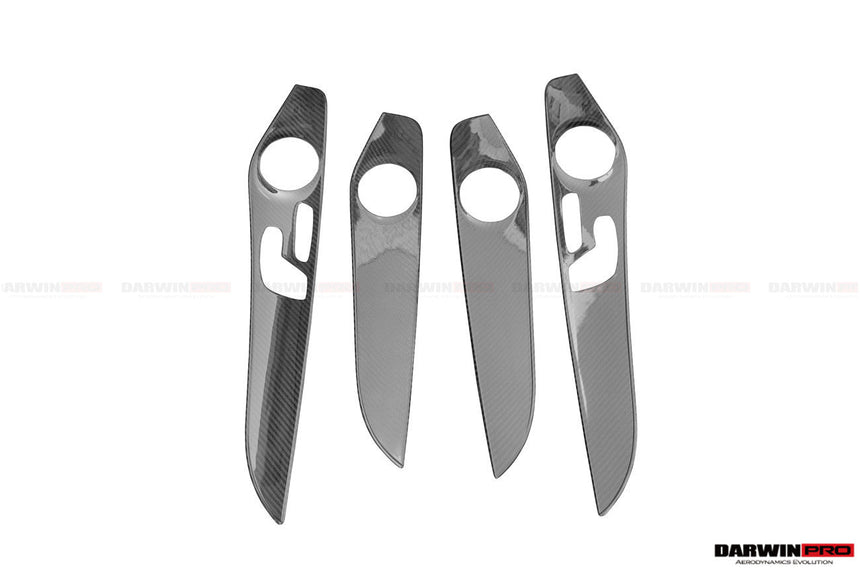 2015-2021 Mercedes Benz W205 C63/S AMG Sedan Carbon Fiber Interior Door Panel Trim Cover Strip