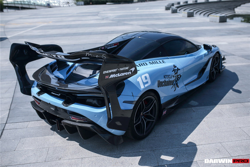 2017-2022 McLaren 720s Se²GTR Style Trunk Wing w/ Side Caps