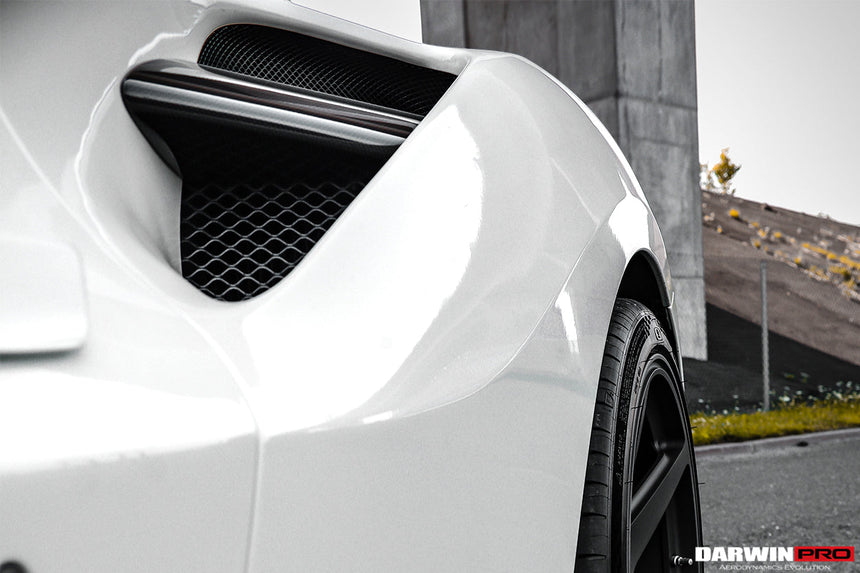 2015-2020 Ferrari 488 GTB/Spyder Dry Carbon Fiber Side Air Intake Fins