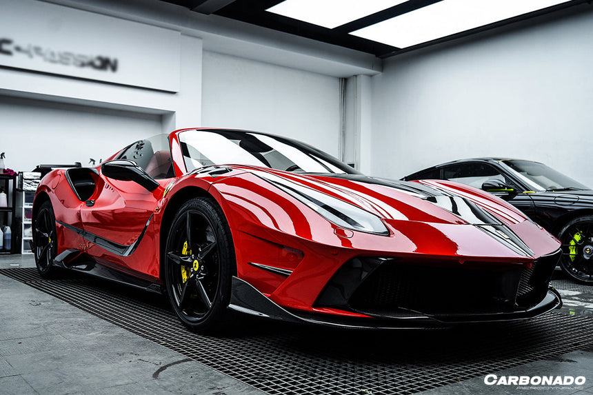 2015-2020 Ferrari 488 GTB/Spyder/F8 MSY Style Carbon Fiber Door Handle