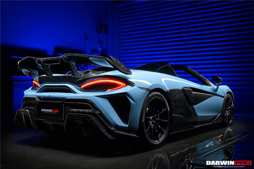 2018-2021 McLaren 600lt BKSS Style Partial Carbon Fiber Rear Bumper