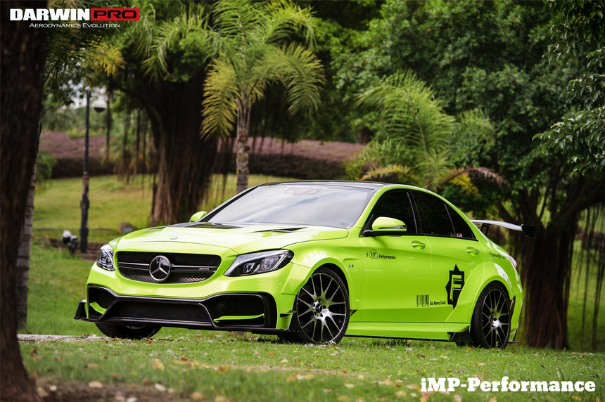 2015-2021 Mercedes Benz W205 C63/S AMG Sedan IMP Performance Partial Carbon Fiber front bumper