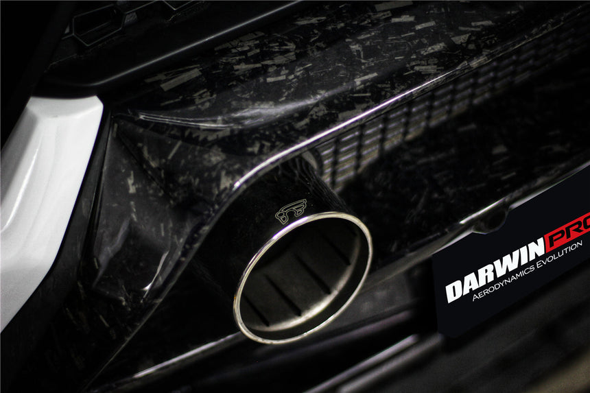 2015-2020 Lamborghini Huracan LP610/LP580 Performante Style Partial Carbon Rear Bumper