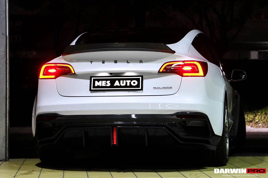 2017-2020 Tesla Model 3 IMP Performance Partial Carbon Fiber Rear Bumper