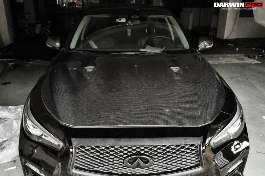 Darwinpro 2014-2022 Infiniti Q50 Sedan EAU ROUGE Style Hood