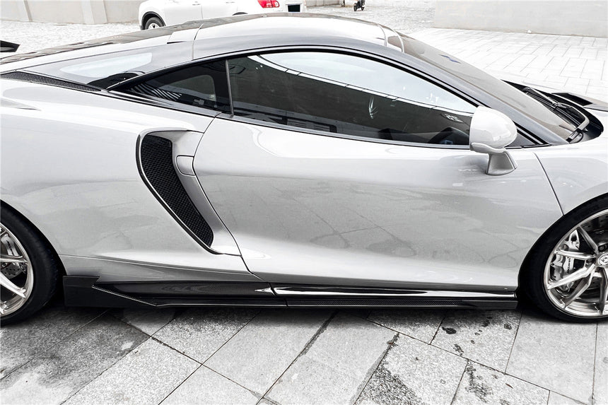 2020-2023 McLaren GT WP Style Dry Carbon Fiber Side Skirts