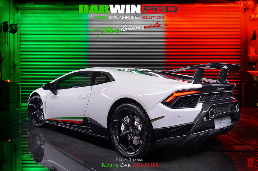 2015-2020 Lamborghini Huracan LP610/LP580 Performante Style Partial Carbon Rear Bumper