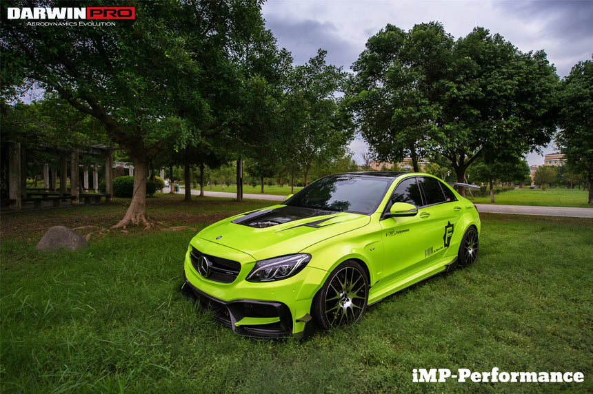 2015-2021 Mercedes Benz W205 C63/S AMG Sedan IMP Performance Partial Carbon Fiber front bumper