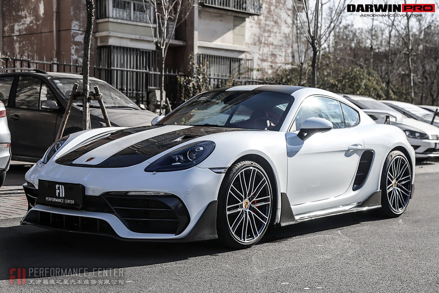 2016-2023 Porsche 718 Cayman/Boxster BKSS Style Partial Carbon Fiber Front Bumper