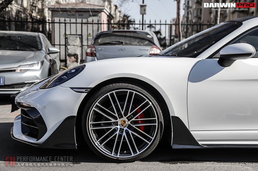 2016-2023 Porsche 718 Cayman/Boxster BKSS Style Partial Carbon Fiber Front Bumper