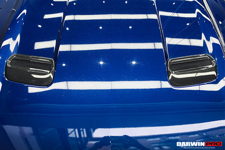 2018-2023 Ford Mustang Carbon Fiber Hood Vents