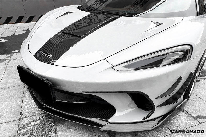 2020-2023 McLaren GT WP Style DRY Carbon Fiber Front Center Lip