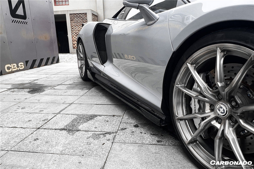 2020-2023 McLaren GT WP Style Dry Carbon Fiber Side Skirts