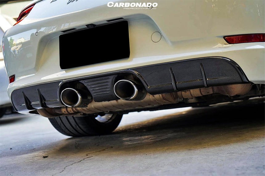 2016-2019 Porsche 911 991.2 Carrera/Targa/S/4S/GTS Style Middle Exhaust Rear Lip