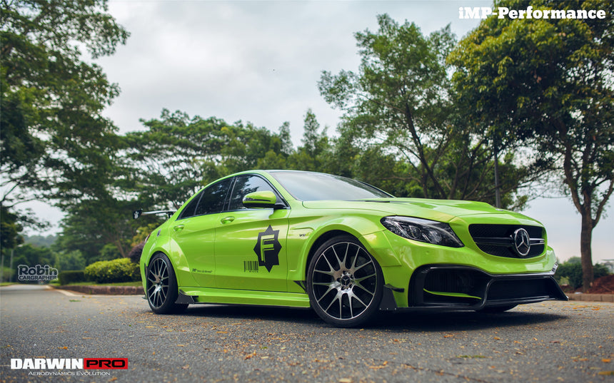 2015-2021 Mercedes Benz W205 C63/S AMG Sedan IMP Performance Partial Carbon Fiber front bumper