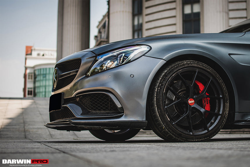 2015-2021 Mercedes Benz W205 C63/S AMG Coupe BKSS Style Carbon Fiber Front Lip