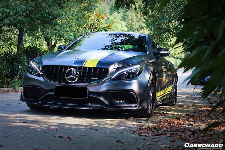 2015-2018 Mercedes Benz W205 C63/S AMG Coupe BR Style Front Lip