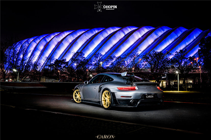 2016-2019 Porsche 911 991.2 Carrera /S GT2RS Style Partial Carbon Fiber Rear Bumper