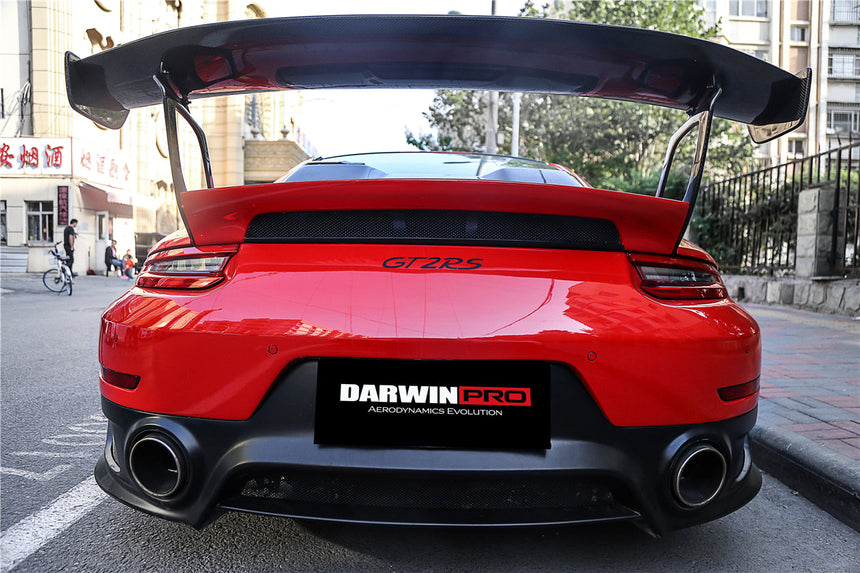 2016-2019 Porsche 911 991.2 Carrera /S GT2RS Style Partial Carbon Fiber Rear Bumper