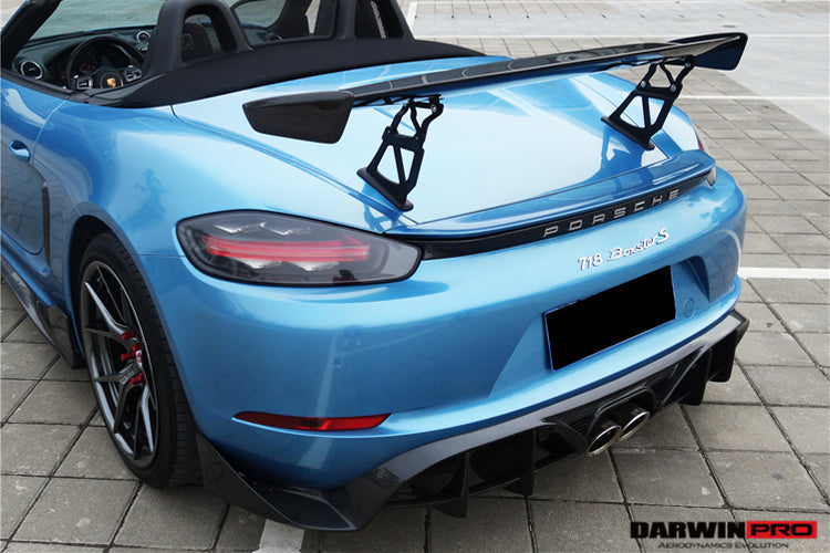 2016-2023 Porsche 718 Boxster BKSS Style Carbon Fiber Rear Trim