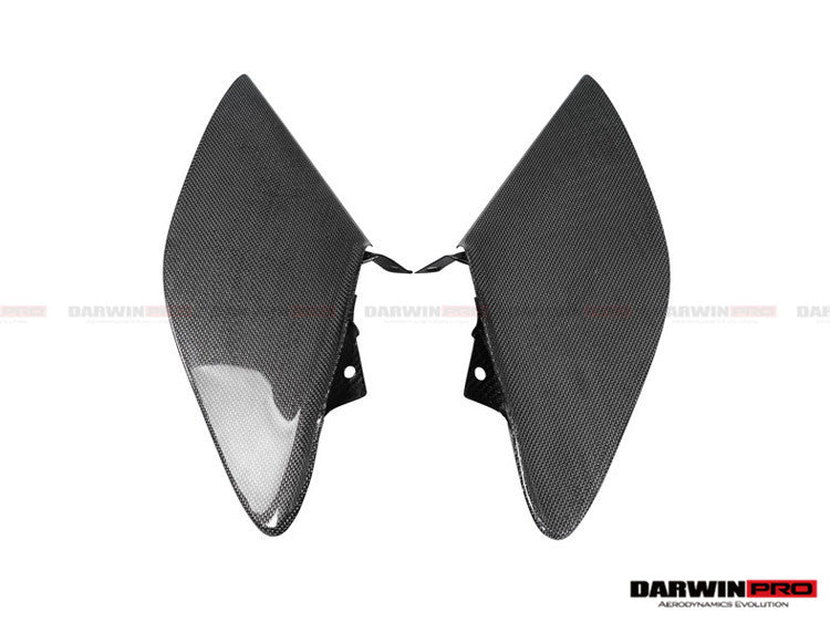 2015-2020 Ferrari 488 GTB/Spyder Dry Carbon Fiber Side Air Intake Fins