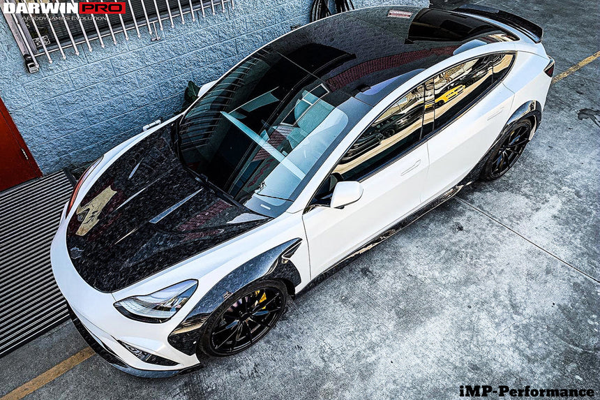2017-2023 Tesla Model 3 IMP Performance Carbon Fiber Side Skirts