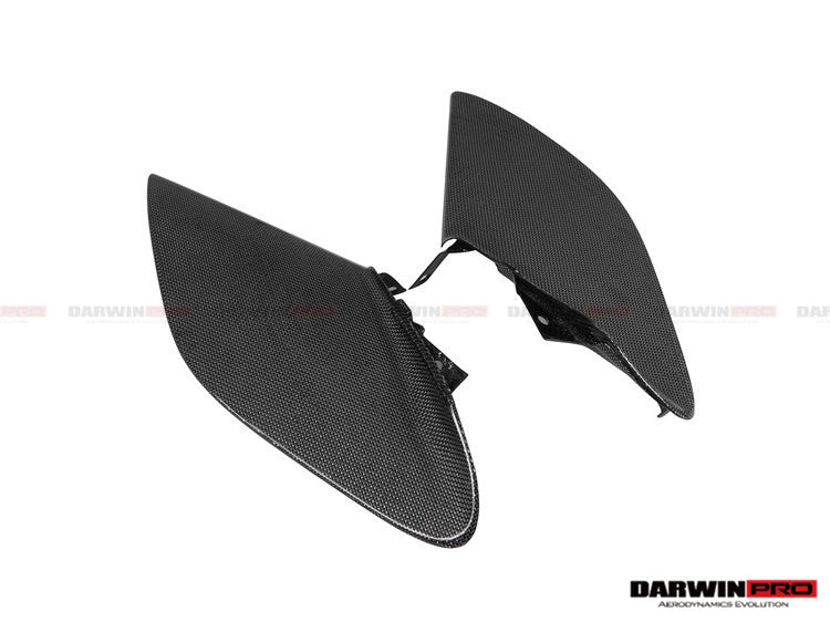 2015-2020 Ferrari 488 GTB/Spyder Dry Carbon Fiber Side Air Intake Fins