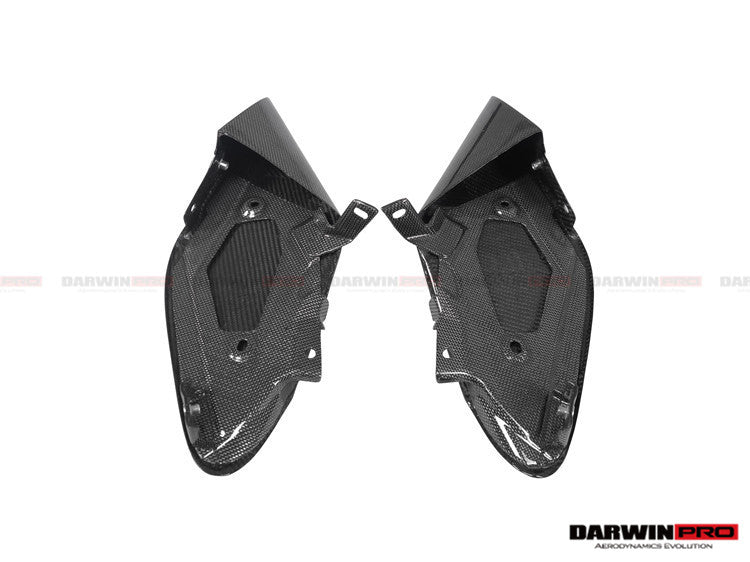 2015-2020 Ferrari 488 GTB/Spyder Dry Carbon Fiber Side Air Intake Fins