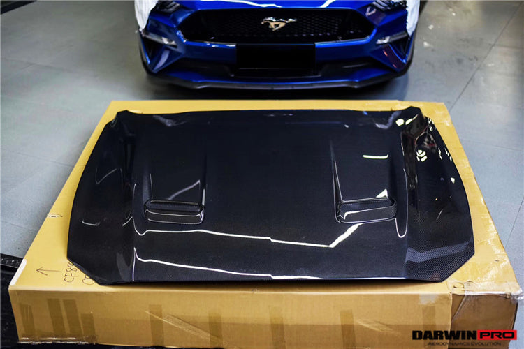2018-2023 Ford Mustang Carbon Fiber Hood