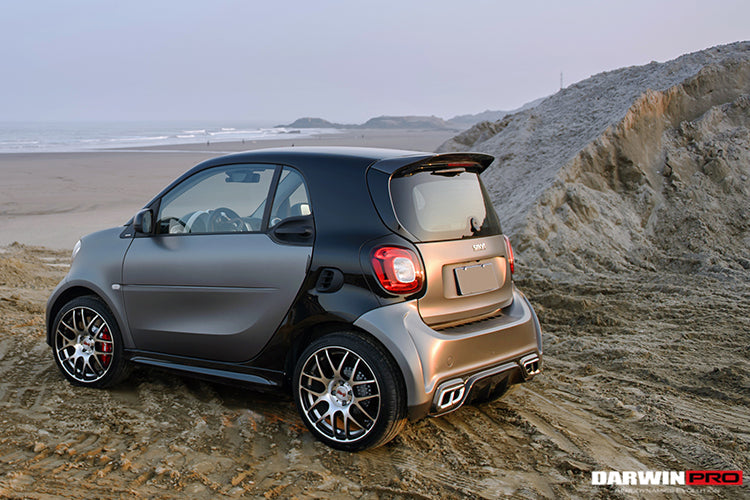 2016-2020 Smart Fortwo 453 BKSS Style Partial Carbon Fiber Rear Bumper