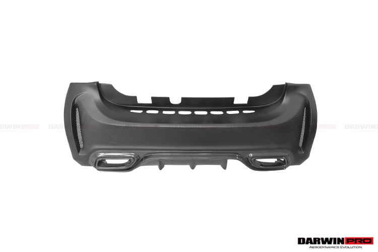 2016-2020 Smart Fortwo 453 BKSS Style Partial Carbon Fiber Rear Bumper