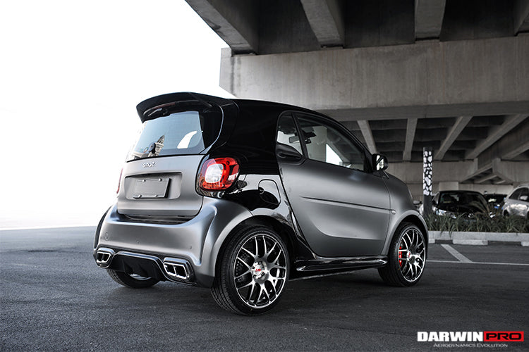 2016-2020 Smart Fortwo 453 BKSS Style Partial Carbon Fiber Rear Bumper