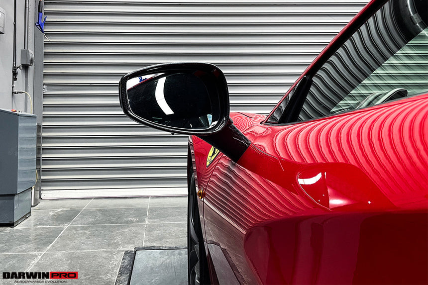 2015-2020 Ferrari 488 GTB/Spyder Carbon Fiber Mirror House & Base Replacement