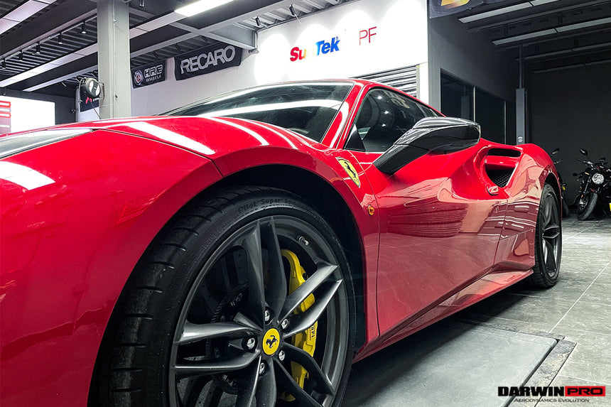 2015-2020 Ferrari 488 GTB/Spyder Carbon Fiber Mirror House & Base Replacement