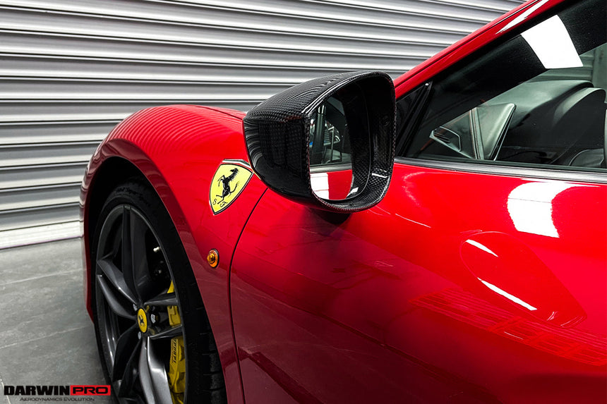 2015-2020 Ferrari 488 GTB/Spyder Carbon Fiber Mirror House & Base Replacement