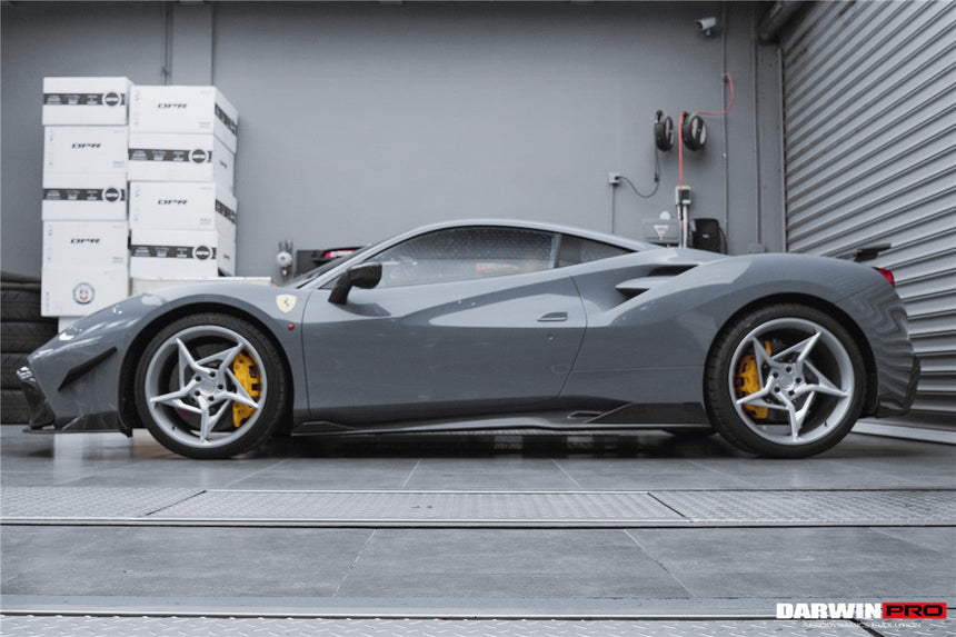 2015-2020 Ferrari 488 GTB/Spyder iMP-Performance Carbon Fiber Side Skirts Under Board