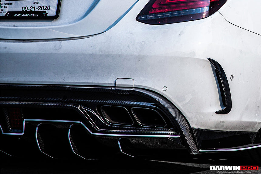 2015-2021 Mercedes Benz W205 C63/S AMG Sedan IMP Performance Carbon Fiber Rear Diffuser w/ Caps