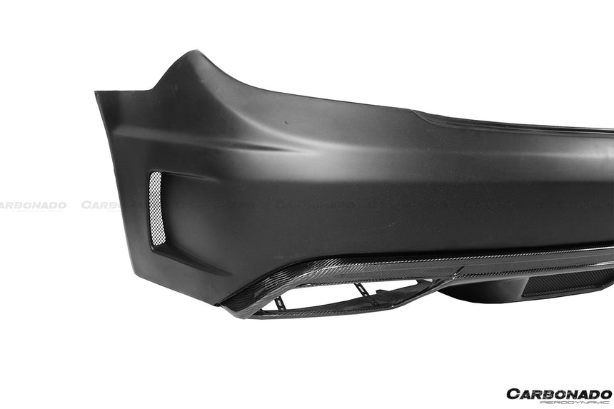 2008-2014 Mercedes Benz C Class W204 P Style Rear Bumper w/ Exhaust tips