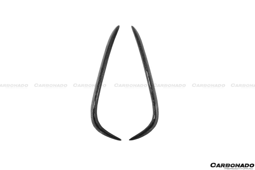 2016-2021 Tesla X SUV RZS Style Carbon Fiber Rear Bumper Canards