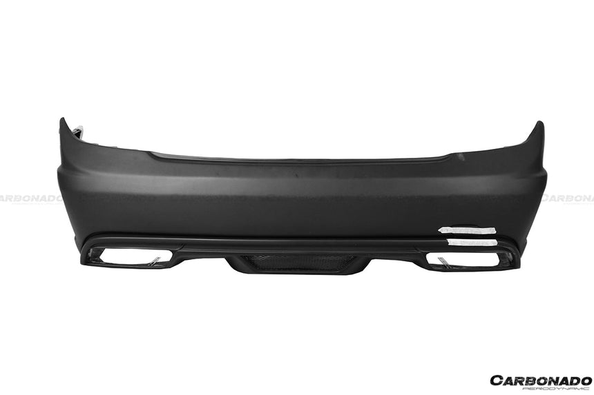 2008-2014 Mercedes Benz C Class W204 P Style Rear Bumper w/ Exhaust tips