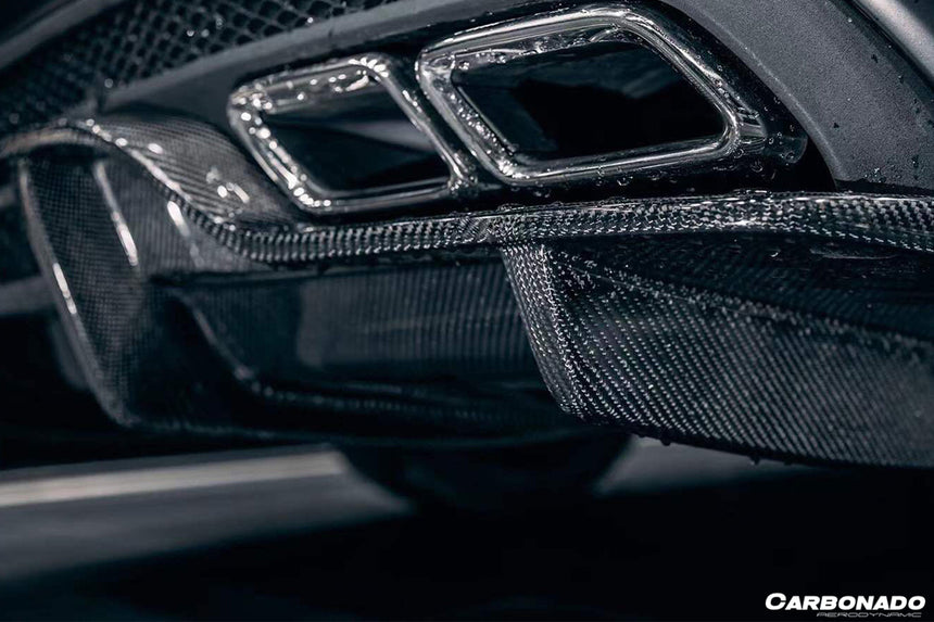 2015-2021 Mercedes Benz W205 C63/S AMG Sedan PS Style Rear Diffuser