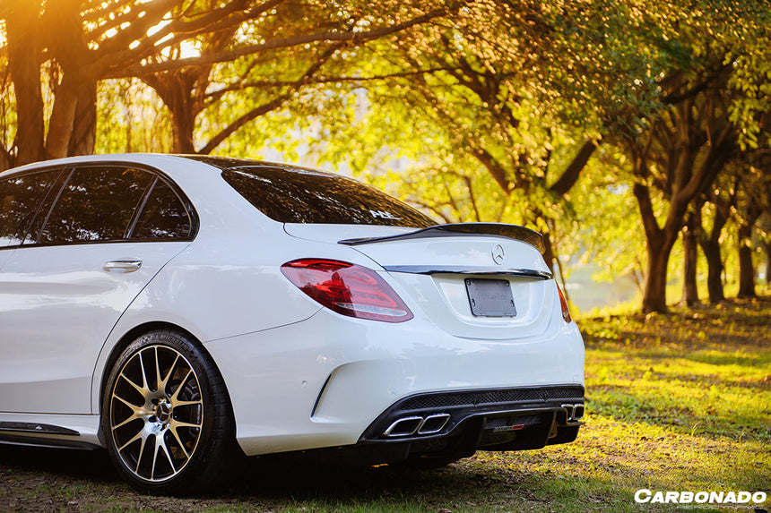 2015-2021 Mercedes Benz W205 C63/S AMG Sedan PS Style Rear Diffuser