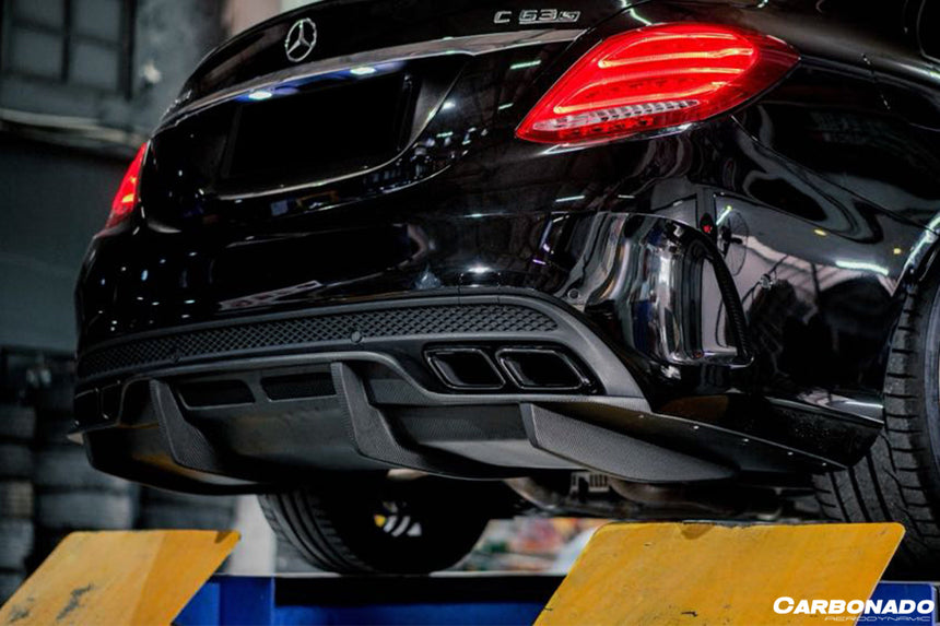 2015-2021 Mercedes Benz W205 C63/S AMG Sedan PS Style Rear Diffuser