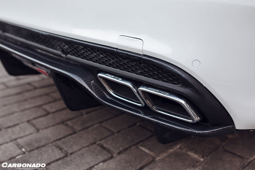 2015-2021 Mercedes Benz W205 C63/S AMG Sedan PS Style Rear Diffuser