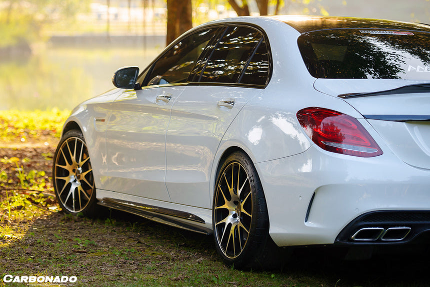 2015-2021 Mercedes Benz C-Class W205 Sedan PS Style Side Skirts