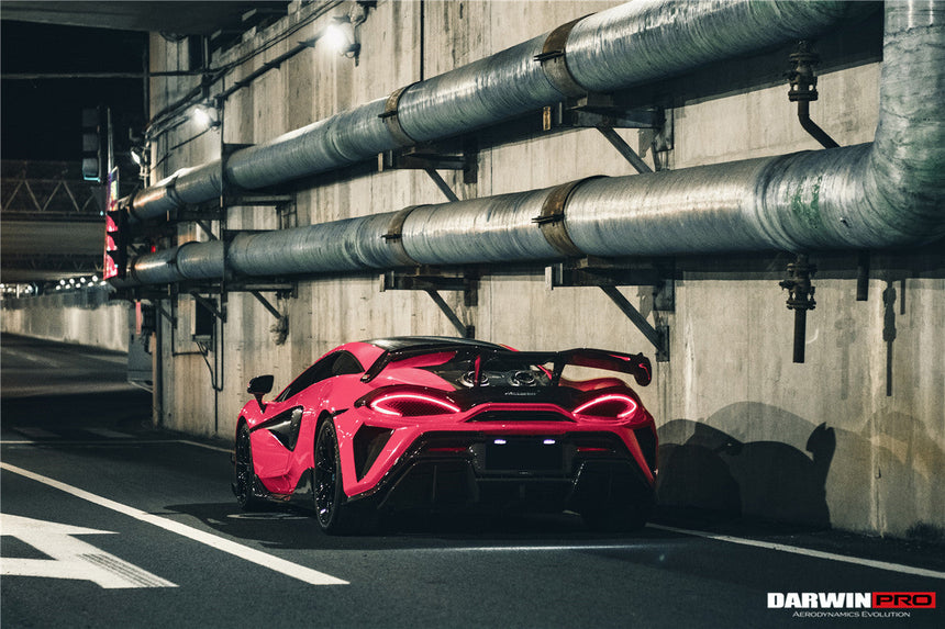 2018-2021 McLaren 600lt BKSS Style Partial Carbon Fiber Rear Bumper